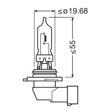 Osram HB3 Halogen Birne 12V 60W P20d Night Breaker 1 stuk