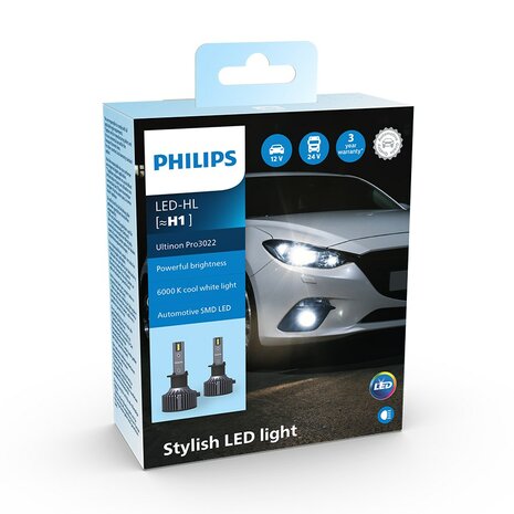 Philips H1 LED Hauptscheinwerfer 12/24V 18W 2 Stück - Werkenbijlicht