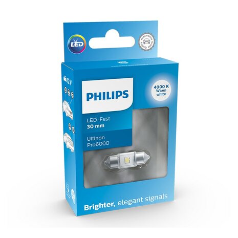 Philips Festoon 30 mm LED Retrofit Neutralweiß 4000K 12 V