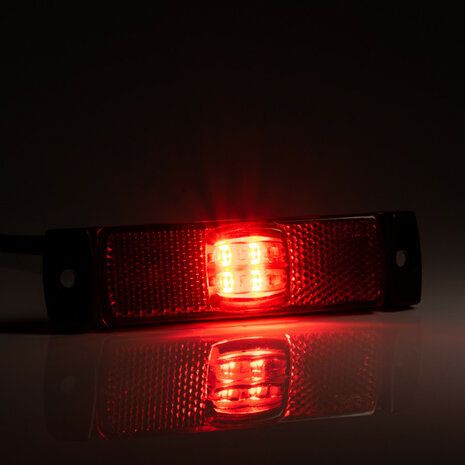 Fristom LED Positionsleuchte Rot + Reflektor FT-017