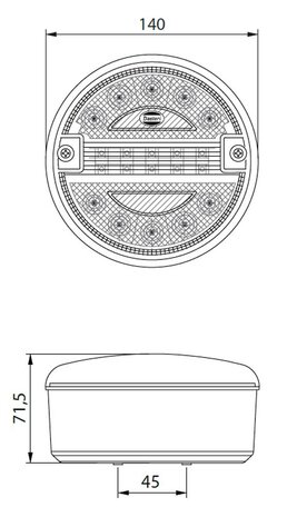 Dasteri Dasteri LED Rückleuchte 2-Funktionen