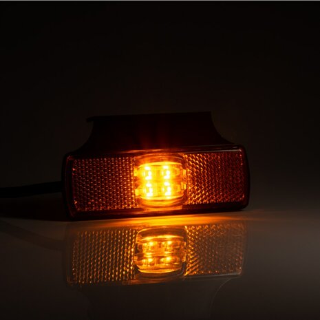 Fristom LED Positionsleuchte Orange + Reflektor mit Halterung