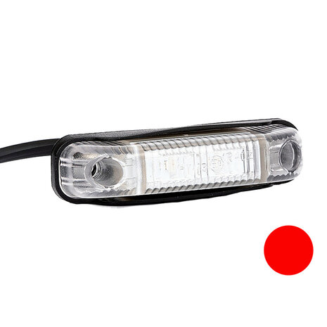 Fristom FT-013 C LED Positionsleuchte Rot transparent