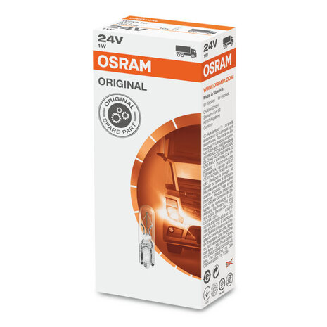 Osram Glühbirne 24V Original Line W2x4.6d 10 Stück