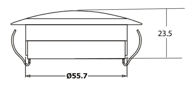 Dasteri LED-Innenleuchte Einbau Weiß 24 V