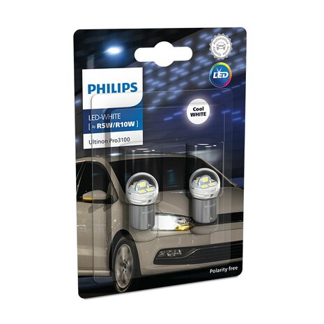 Philips R5W/R10W LED Retrofit Weiß 12V 2 Stück