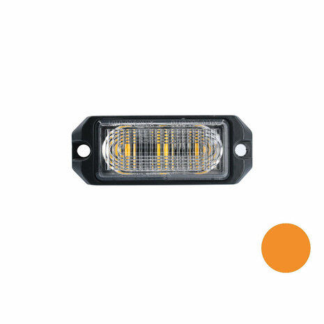 LED Blitzer 3-Fach ultra flat Orange