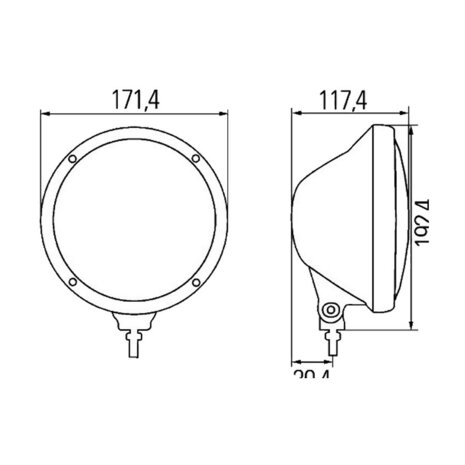 Hella Verstr R3003 compact helder | 1F3 010 119-111