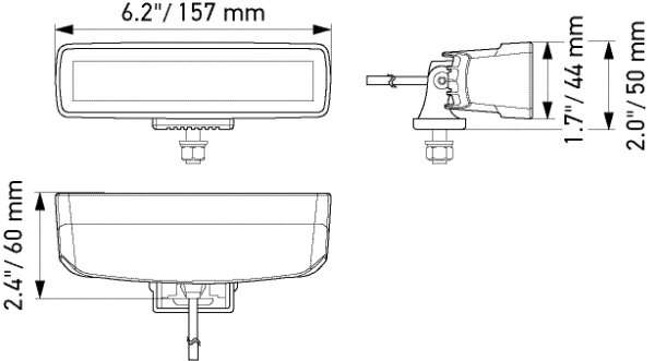 Hella LED Mini Lightbar 6,2" Fernscheinwerfer | 1FB 358 176-211