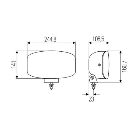 Hella H7 Halogen Fernscheinwerfer Jumbo 320 | 1FE 008 773-041