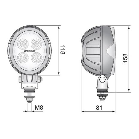 Wesem LED Breitstrahler 1500LM + Kabel