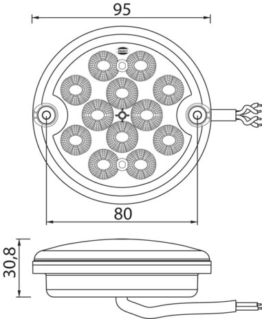 Dasteri LED-Nebelscheinwerfer 9-33V