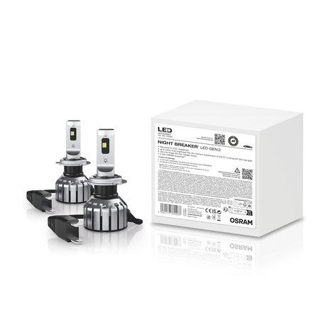 Osram H7 LED Hauptscheinwerfer 12V Set Night Breaker LED GEN2 ECE-geprüft