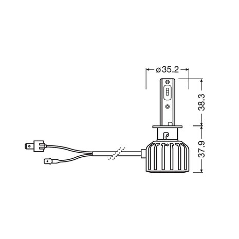 Osram H1 LED Hauptscheinwerfer 12V Set Night Breaker LED ECE-geprüft