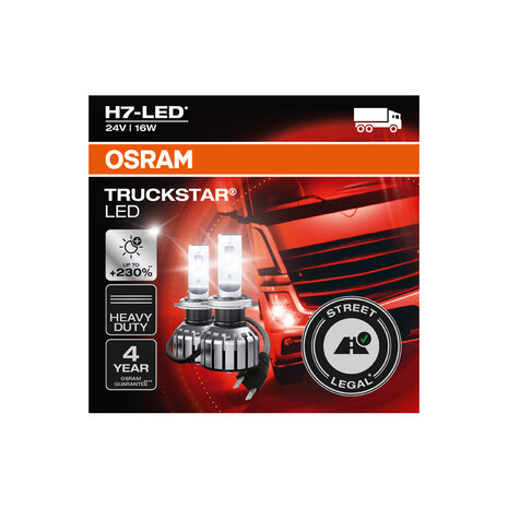 Osram Truckstar LED H7 24V Satz ECE-geprüft