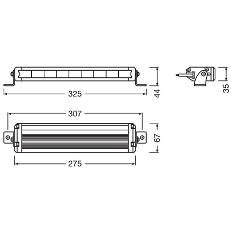 Osram LED Lightbar Fernscheinwerfer VX250-SP 28cm