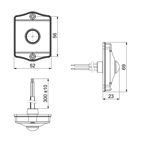 Horpol Bewegungssensor 12-24V Aufbau