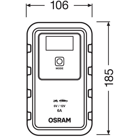 Osram BATTERY Charge 906 Akkuladegerät