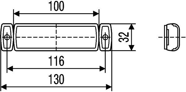 HELLA LED Positionsleuchte Weiß 24V | 2PG 011 422-091