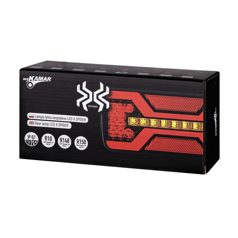 X-Spider LED-Rücklicht + Nebelscheinwerfer | 5P-Bajonett | Links