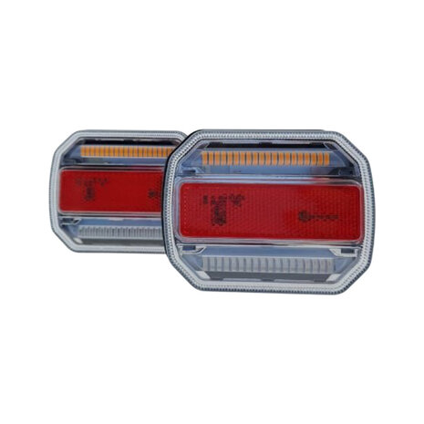 LED R&uuml;ckleuchten Set Kabellos 12/24V