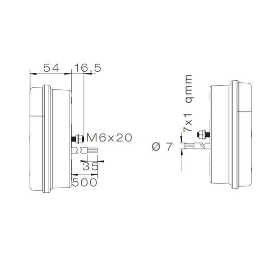 Aspöck Rückleuchte MultiLED II Rechts 8P
