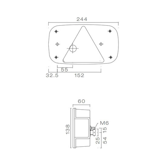 Aspöck Multipoint III Rückleuchte Links