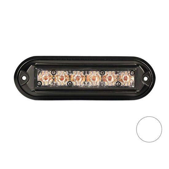Dasteri Led Blitzer mit Schwarz Gehäuse Weiß