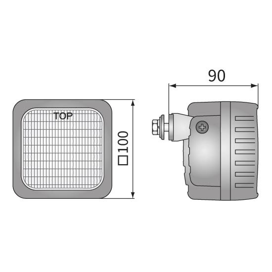 Wesem LED Breitstrahler Hinter Montage 2500LM