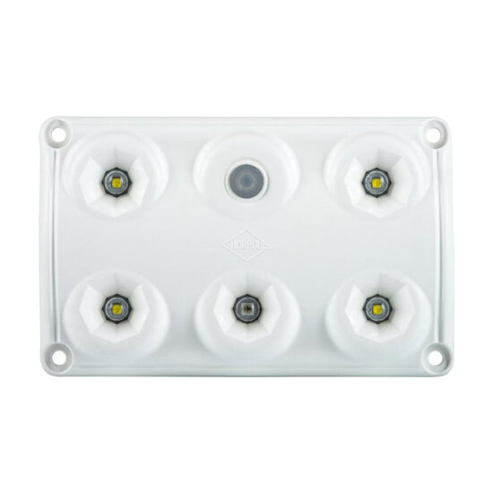 Horpol LED Innenleuchte Weiß/Rot dimmbar + Schalter LWD 2157