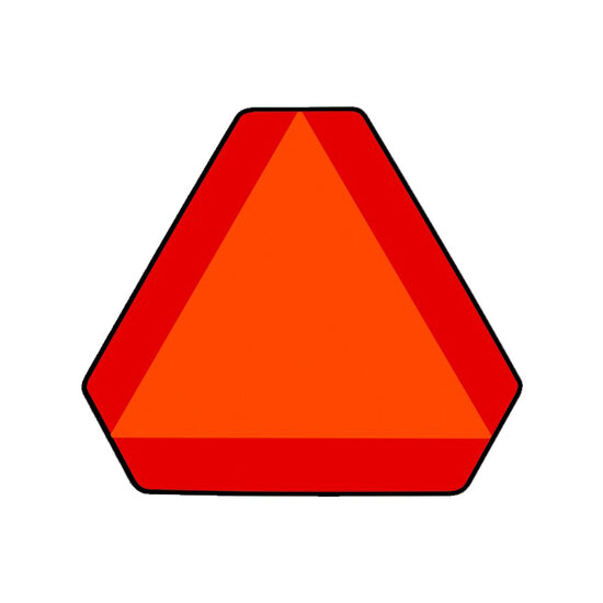 Horpol Warnschild Langsam fließender Verkehr