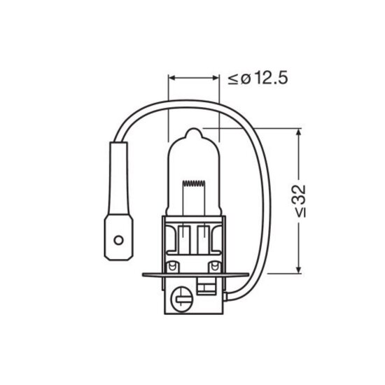 Osram H3 Halogen Birne 12V 100W PKY22s Super Bright Premium