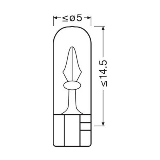 Osram Glühbirne 24V Original Line W2x4.6d 10 Stück