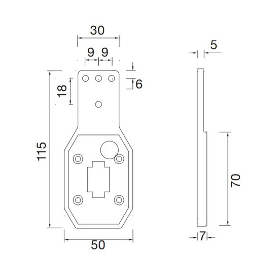Aspöck Gummihalter für Aspöck Flexipoint 1