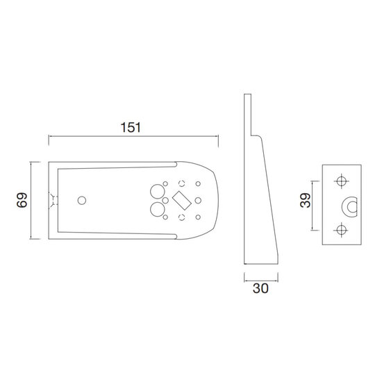 Aspöck Halter 150mm für Aspöck Flexipoint 1 und Squarepoint