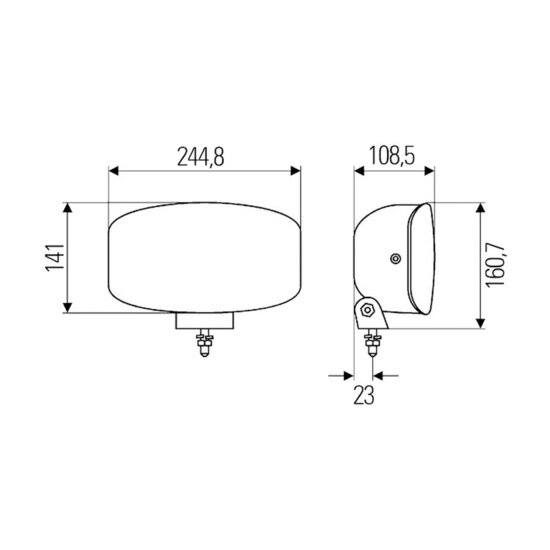 Hella H7 Halogen Fernscheinwerfer Jumbo 320 | 1FE 008 773-041