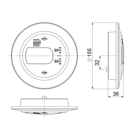 Horpol LED Nebel- Rückfahrscheinwerfer Links Chrome LUNA LZD 2452