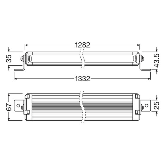 Osram LED Lightbar Combi VX1250-CB SR SM 128cm