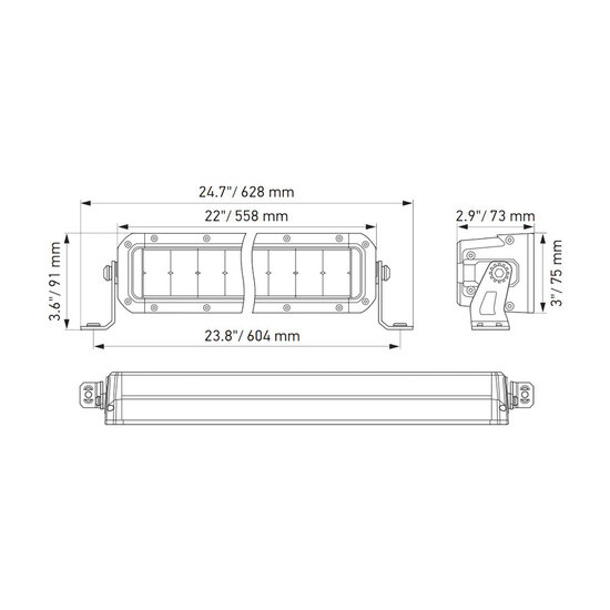 Hella Black Magic Double LED Lightbar 21.5'' 55CM | 1FJ 358 196-401