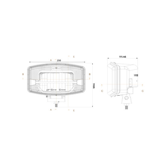 Boreman LED-Fernscheinwerfer + Weiss Position Licht