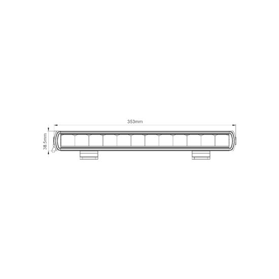 Boreman LED-Lightbar Curved + Stadtlicht Weiß oder Orange 44"