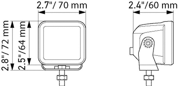 Hella LED Cube Set 2,7" Fernscheinwerfer | 1FA 358 176-801