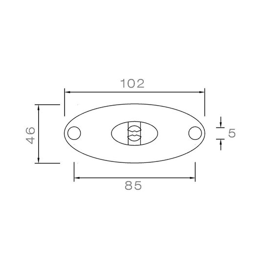 Aspöck LED Positionsleuchte Flatpoint II 0,5m Kabel 12V