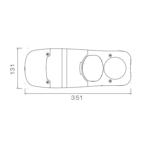Aspöck Eurofab Rückleuchte Glas Links / Rechts