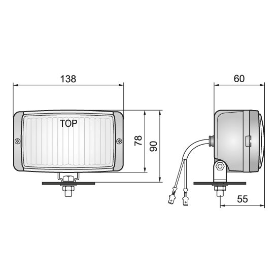 Wesem HM1 Halogen Nebelscheinwerfer Gelb