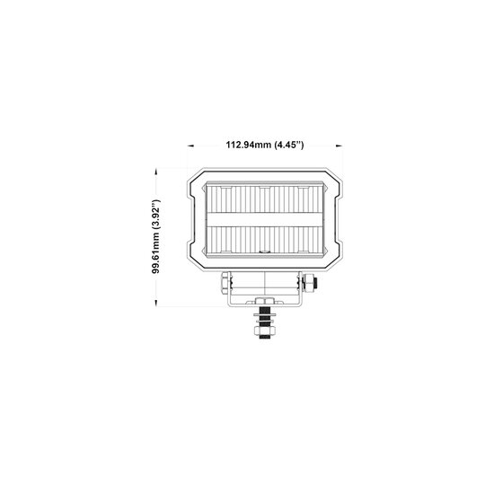 Boreman LED Arbeitsscheinwerfer 4000LM + Positionslicht (Rot oder Orange)