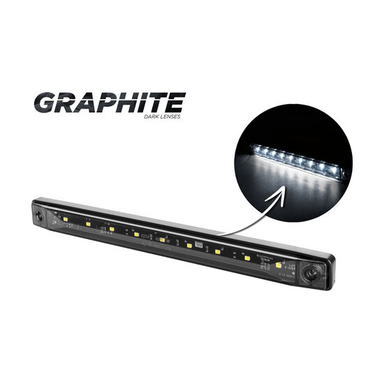 Horpol LED Postionsleuchte Wei&szlig; 4 LEDS Dark-Look