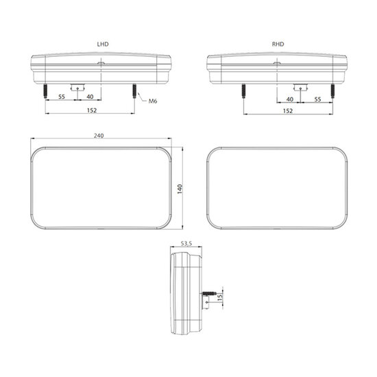 Fristom LED Beleuchtungsset Anh&auml;nger Fristom FT-370 Canbus
