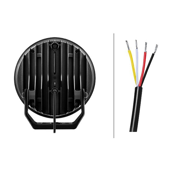 Hella LED-Fernscheinwerfer Blade 9" Chrom Weiß/Orange Positionslicht Ref. 25