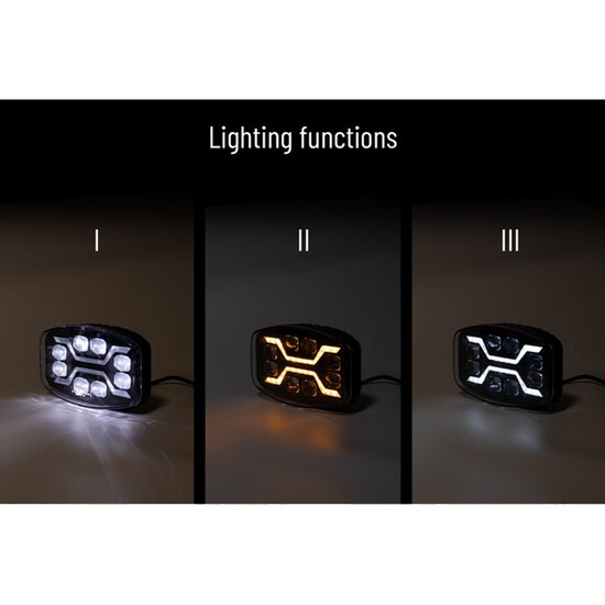 X-Spider LED-Strahler | Tagfahrlicht + LED-Blinker